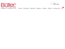 Tablet Screenshot of butlermobility.com